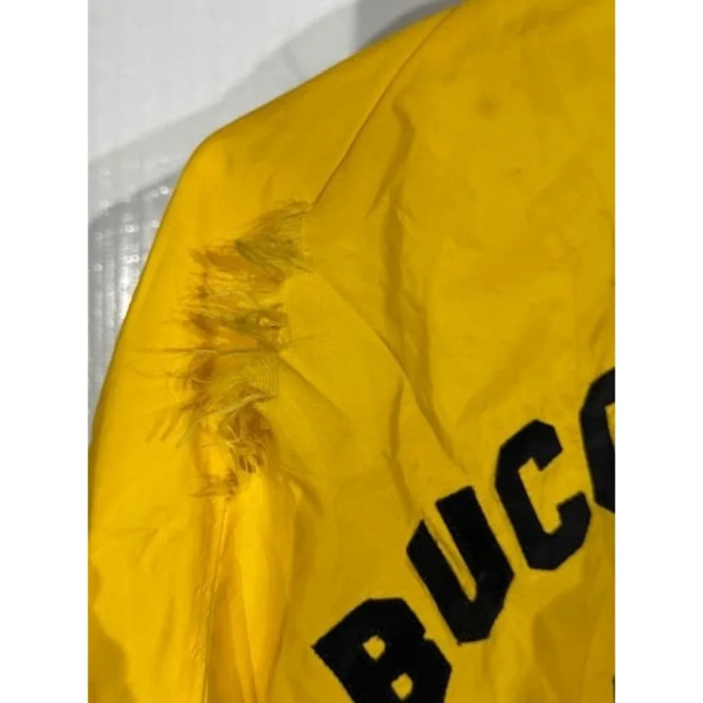 Vintage King Louie Coach Jacket 1973 Buccaneer Bass Club Yellow Large 44-46